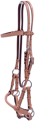 Thor Equine Sidepull mit rundem Nasenriemen. Natur, Cob
