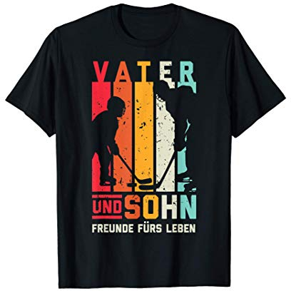 Vater und Sohn Freunde fürs Leben Eishockey Eishockeyspieler T-Shirt