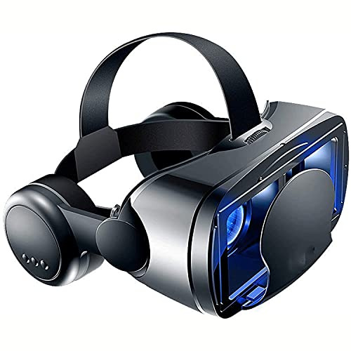 XIXIDIAN VR-glasögon, 3D All-in-One Smart Hjälmglasögon VR-spel Headset Stor-skärm och Småskärm Dual-Mode Växla Oberoende Knappkontroll Justera mjuka och bekväma universella virtuella verklighetsglasö
