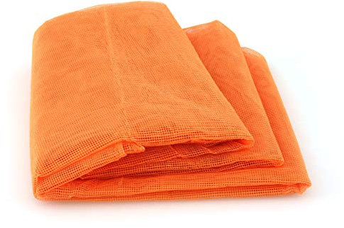 BIANCHERIAWEB Tenda Zanzariera 145x250cm Per Porte E Finestre Tendone Anti Mosche Cimici e Insetti Tinta Unita Arancio