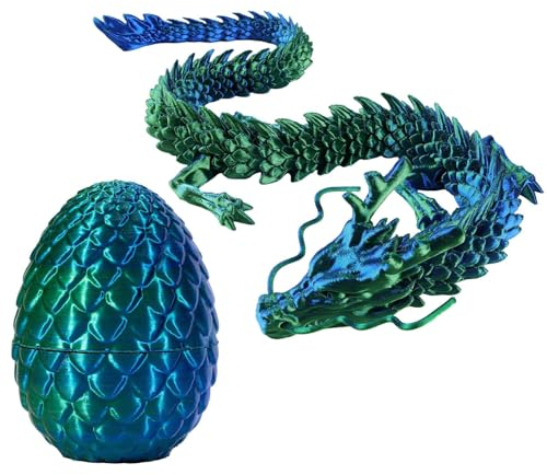 Gedrucktes Drachen Figuren | Drachenei Geheimnisvolle Drachen Spielzeug Realistische Beweglicher Drachen Figuren Überraschung Easter Dracheneier Wohnkultur Geschenke für Erwachsene Kinder