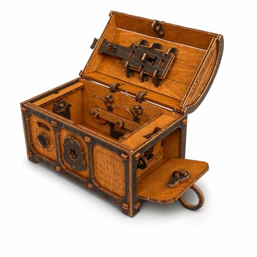 WOODEN.CITY - Jeu De Société en Bois pour Adulte - Puzzle 3D - Maquette à Construire - Casse-Tête - Escape Game - Boîte Mystère - Labyrinthe - DIY Construction