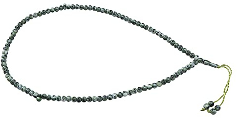 Islamiska bönepärlor,muslimska radbandspärlor 99 korn Hartsförgyllning Religiös artikel Graverad Månstjärna Design för muslimsk dyrkan Ramadan Eid-firande Handarmband Halsband (Grön)