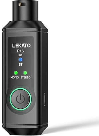 LEKATO XLR Bluetooth P16-mottagare, monoversion