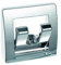Fawo Garderobenhaken, Chrom, klappbar, mit 2 Haken, 58x58x13mm, lose (932910065)