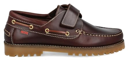 Scarpe da Barca Uomo Donna in Pelle Marroni Strappo Casual Suola Gomma