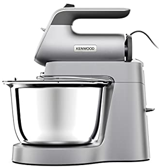 Kenwood Chefette HMP54.000SI - Handmixer und Küchenmaschine in einem, 3,5 l Edelstahl-Schüssel, variable Geschwindigkeit + Pulse-Funktion, 650 Watt, Silber