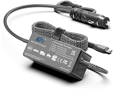 KFD 140W 130W 100W USB C Car Charger for MacBook Air/Pro ASUS Zenbook Chromebook UX3402VA CX1400C HP Spectre Samsung Galaxy Laptop Adapter Massage Gun DJI Mavic 3 Pro Avata Power Cable Auto DC Adapter