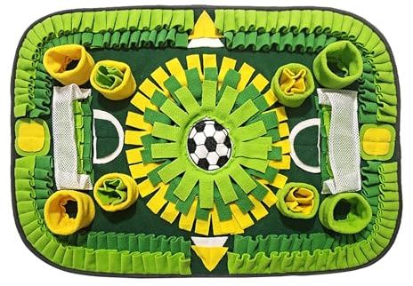 M&Catree Alfombra Olfativa Perros, 75 * 50cm Snuffle Mat fomenta Las Habilidades Naturale Alfombra de Actividades Perros alimentación Entrenamiento - Verde