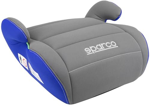 Sparco Alzabimbo Grigio/Blu 125-150 I-SIZE R129 Alzatina per auto per bambini