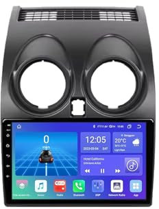 Android 9 Inch Touchscreen Car Radio Stereo for Nissan Qashqai 1 J10 2006-2013 with Carplay Android Auto GPS Navigation with BT 4G/WiFi USB Mirror Link FM Auto Parts(8+128G)