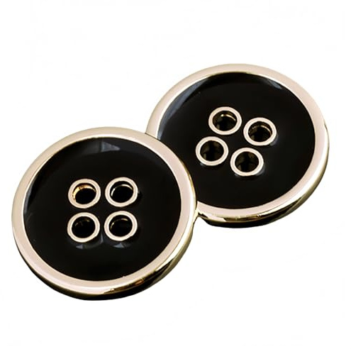 10 pièces de boutons en métal pour costumes chemises manteaux boutons ronds rétro à 4 trous à coudre pour décoration de vêtements et artisanat