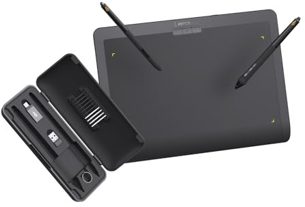 Xencelabs Pen Tablet Medium v2 Tavoletta Grafica Professionale da 12 Pollici con 2 Penne Senza Batteria Compatibile con HP Anyware