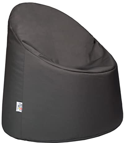 Ready Steady Bed Sitzsack Kinder,sitzsack Outdoor, Sitzsack mit Füllung, Bequemer Kinder Gaming Sessel, Kuschelsessel, Lese Sessel, Schlafzimmer, Kinderzimmer, Spielzimmer (Dunkelgrau)