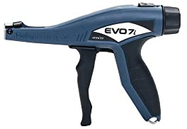 HellermannTyton EVO7i Manuelle Kabelbinderzange mit Kunststoffgehäuse Blau-Schwarz