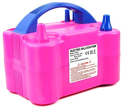 Dariokki Elektrische Luftballonpumpe, Tragbare Elektrische Doppeld¨¹Sen-Ballonpumpe f¨¹r Partydekoration, EU-Stecker