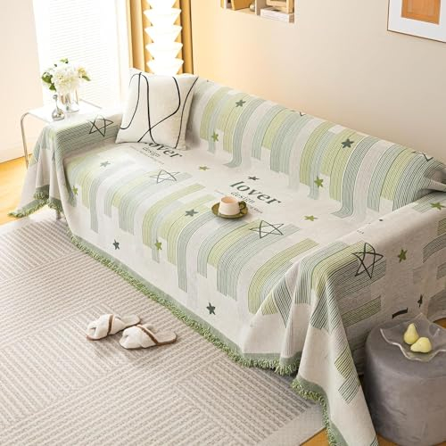 HLTQL Sofa Überwurfdecke Ecksofa XXL rutschfest L Form, Sofaüberwurf Decke, Couchdecke Überwurf Eckcouch U Form, Sofa Schutzdecke Couch Überwurf Sofaüberwurf (#81,180x400cm)