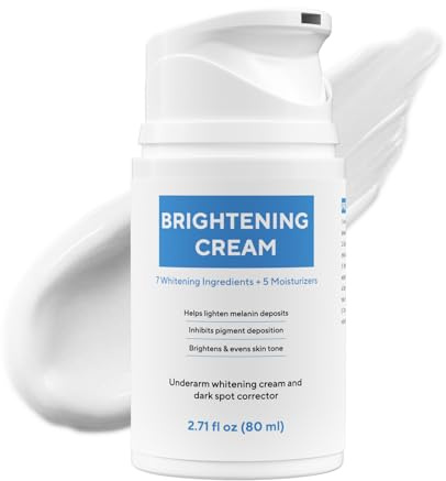 Skin Bleaching Cream, Dark Spot Remover for Body and Face, 2.71 fl oz Skin Lightening Whitening Cream with Vitamin C for Intimate Parts, Armpit, Inner Thigh, Dark Elbows and Knees, Bikini Areas
