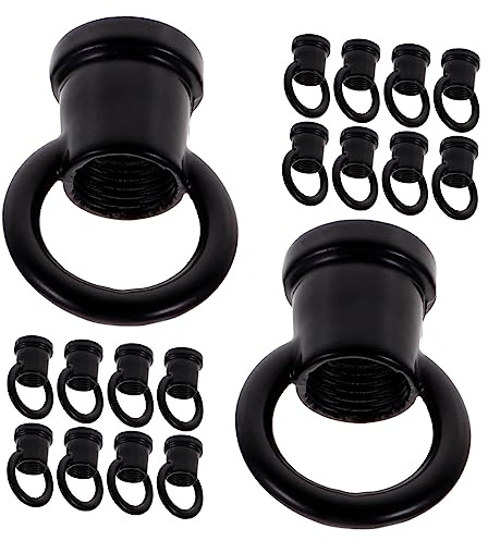 NUOBESTY 20 pièces Lot Crochets Plafond Résistants Anneau pour Suspension Luminaires Lourds Fixation pour Lampes LED Lustres et Lampadaires Accessoires pour Intérieur