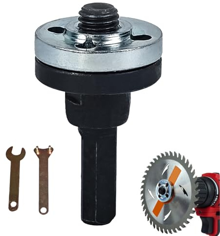Angle Grinder Adapter, Drill Angle Grinder Mandrel Adapter Disk Holder, Adjustable Angles Grinders Connecting Rod, Multifunctional Grinding Disc Fittings, for Cutting Disc, Polish Discs