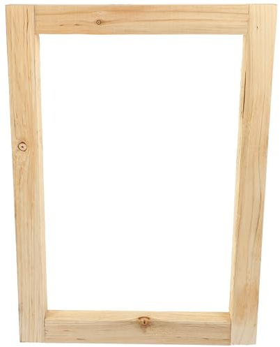 GALPADA Marco de Madera para Impresión Serigráfica Reutilizable 20x30 Cm Lavable para Serigrafía Artística y Bricolaje en Proyectos Creativos de Manualidades
