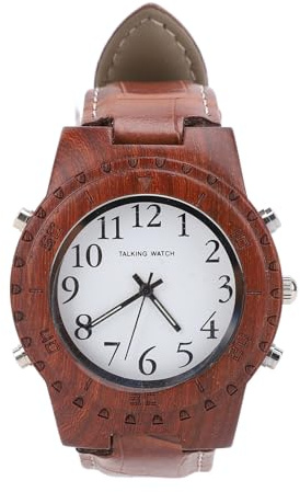 OPPWONG Orologio Parlante per Non Vedenti con Allarme Orario, Voce Chiara, Numero Grande, Orologio Polso Parlante Leggero, per Anziani, Uomini e Donne con Problemi di vista.