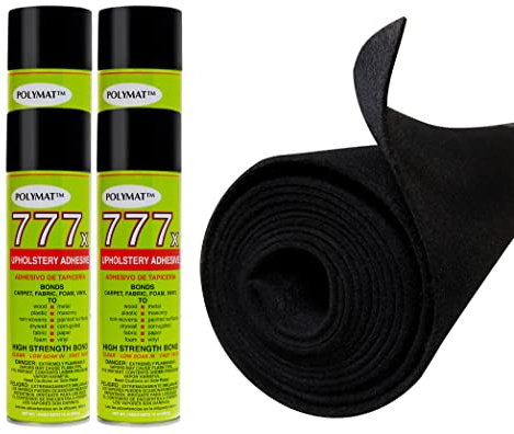 16FT x 3.75FT + 4 <777> CANS Spray Glue Adhesive Black cat Dog Step Stairs ramp Blanket Tower Carpet