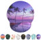 Giecy Mouse Mat Wrist Support, Ergonomic Gel Mouse Pad, Mouse Wrist Rest with Non-slip Base for Home Office Computer, Laptop (Purple Coconut Grove)