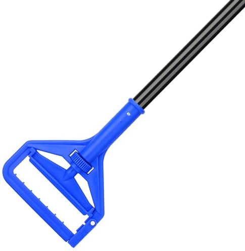 KeFanta 60 Inch Mop Handle Commercial Heavy Duty,Industrial Metal Mop Stick Replacement Quick Change,Wet Mops Head Replacement Holder for Floor Cleaning