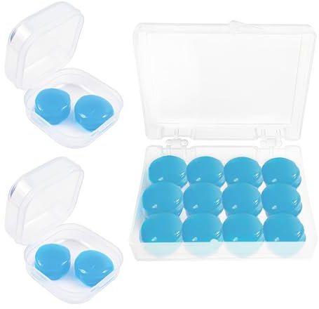 8 Paar Ohrstöpsel zum Schlafen, Wiederverwendbar und Geräuschunterdrückend Ohrstöpse, Softe Silikon Ohrenstöpsel, Individuell Formbar Ohrstöpse zum Schlafen, Reisen, Lernen, Geräpschreduzierung