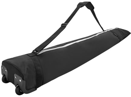 Kowaku Snowboard Bag with Rolling Wheels, Waterproof, Adjustable Shoulder Strap, 200 cm/78.74 inch, Black