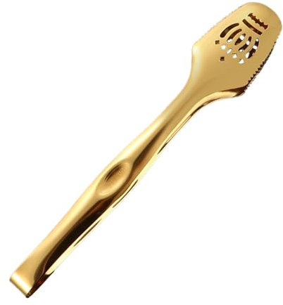 Pinzas de alimentos de acero inoxidable, pinzas de cocina | Pinzas para barbacoa cables pesados | Herramienta de cocción de marco vacío para té de la tarde, cenas, celebraciones de boda, uso diario