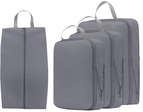 Compresores de Embalaje, Organizadores de Compresión para Viaje, Accesorios De Almacenamiento Con Cremallera Doble Para Ropa Y Maletas