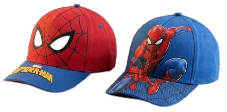 Gorra Spiderman Niños con Visera - Gorra Infantil Spiderman Cómoda, Transpirable y Ligera, Gorra Verano Ajustable, Protección Solar Playa, Piscina y Excursiones