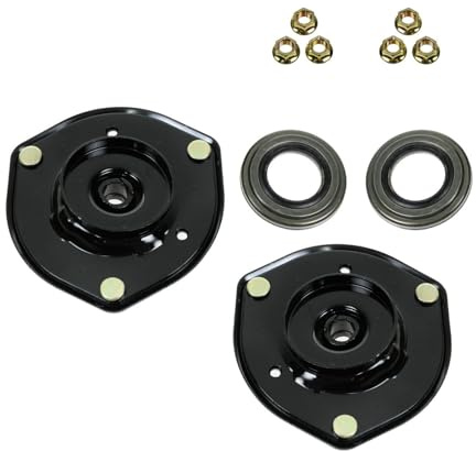 TRQ Front Upper Shock Strut Mount Kit Plate Bearing Pair Set of 2 for Camry ES300