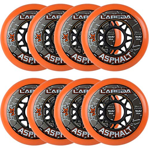 Labeda Asphalt Outdoor Inline Hockey Wheels | 76mm (76mm, 8-Pack)