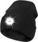 Deilin LED Mütze mit Licht,Beleuchtete Mütze Aufladbar USB für Männer und Frauen,Stirnlampe Winter Beanie LED Mütze mit Licht, Unisex Wärmer Strickmütze mit Licht Geschenke für Männer,Schwarz