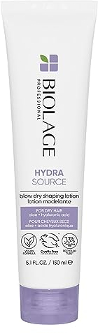 Biolage Professional Blow Dry Shaping Lotion for Dry Hair with Aloe + Hyaluronic Acid, Moisturises and Nourishes Hair, HydraSource, 150ml
