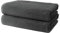2 er Set Duschtücher 70x140 cm | Frottee Hantücher Weich & Flauschig | 100% Baumwolle | Frottier Duschtuch Badetuch Badehandtuch Groß | 500 g/m² | Oeko-Tex | Ôhm | Dunkelgrau