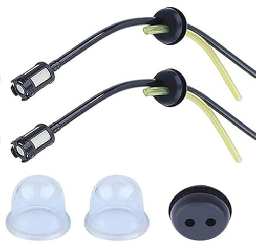 Visxcnu 5 Pièces Kit de Tuyau de Carburant,Durite Essence Debroussailleuse Pieces Detachees Filtre Essence pour Tondeuse, Souffleur, TronçOnneuse Tondeuse Taille Haie Taille Bordure