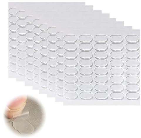ZORTVUL Lot de 600 pastilles adhésives transparentes double face - 13 x 8 mm - Double face - Extra fort - Gel transparent - Sans traces - Pour la maison, le bureau, le bricolage, le bricolage, la
