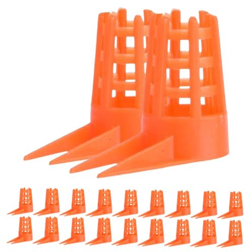 OFFSCH 100 Stück Bienenkäfig Buchstaben Honig Imkerbedarf Imker Ausrüstung Werkzeuge Bienenzucht Zellbecher Aufzuchtbecher Bienenzucht Werkzeuge Zellbecher Kunststoff Rot