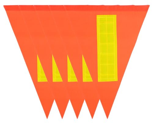 Toyvian 5 Banderas De Seguridad para Bicicleta Reflectantes Alta Visibilidad Accesorios De Ciclismo para Bicicletas Urbanas Remolques Y Sillas De Ruedas
