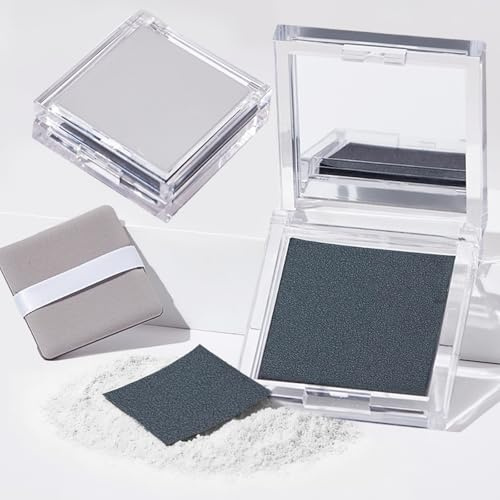 Oil Blotting Paper with Powder - 100 Sheets with Mirror, Puff & Refills, Absorbs Excess Face Oil, Controls Shine, Gentle for Makeup Use