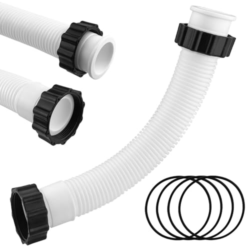 xianzhanEU Tubo di ricambio per pompa per piscina, 40 cm, riutilizzabile, per piscina e piscina, colore: bianco