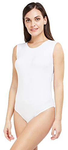 Maria Angel dam dam ärmlös stretch bodysuit leopardväst topp kami linne 6007