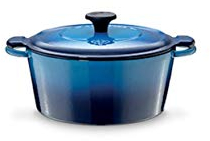 Fontignac Cocotte Bräter Gusseisen rund 24cm 3.6L mit Deckel Induktion Guss Eisen Topf Schmor Ofen Pfanne Kasserolle