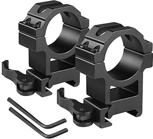 Lunette de visee Anneau de Montage Bague de Montage avec Vis pour 11mm/20mm Rail Metallique (Sea_KC13)