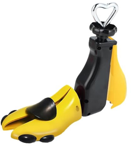 Qusedwey Boot Shoe Stretcher for Men, Shoe Tree Expander Women Stretch Width & Length, Adjustable Unisex Boot Wide Feet Yellow
