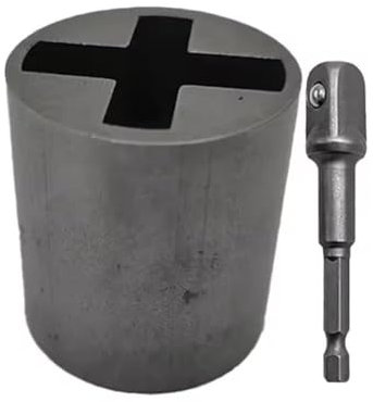 Universal Jack Socket Adapter for Hand Drill, Scissor Jack Drill Adapter, Heavy-Duty Socket Converter for Scissor Car Jack, Easy to Use Tire Repair Tools, Durabilityt Rust-Resistant Steel